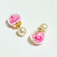 セリアのガラスドームキャッチでピアスをハンドメイド