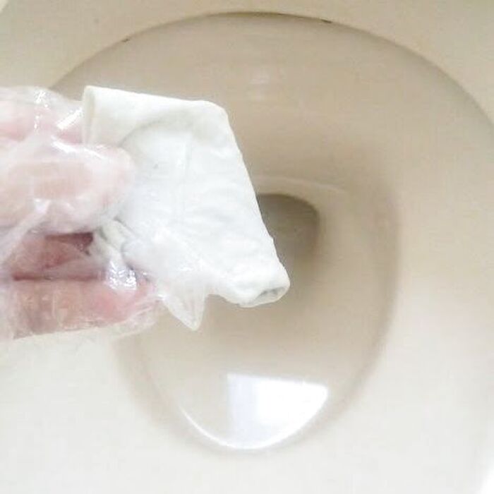 拭き掃除に使って最後は便器へ