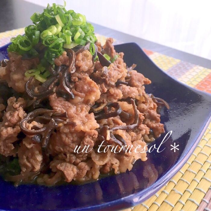 美肌効果‼ご飯が欲しくなる常備食材☆牛肉とキクラゲのしぐれ煮