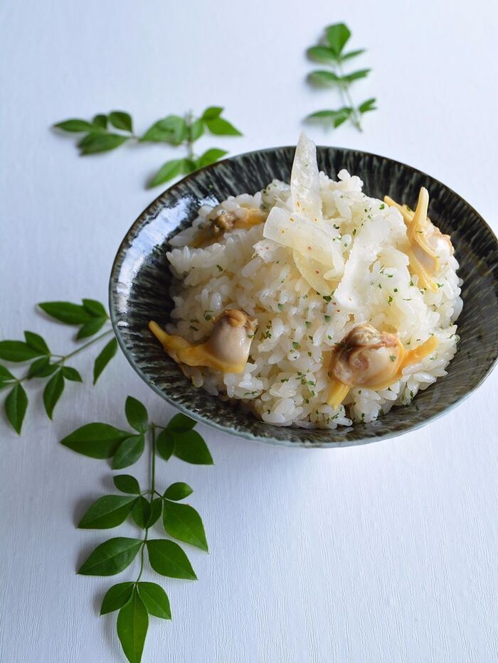 深川めし風★あさりの和イタリアンごはん★炊きこみ編