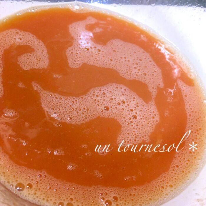 ③舌触りなめらかにするためにこして!