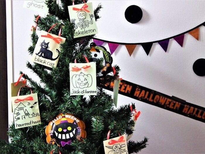 とっておき!2WAYハロウィンツリーで♪子どもと楽しむ手作りディスプレイ