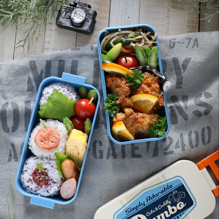 詰め方で魅せる!おかず2品でも華やかなお弁当。