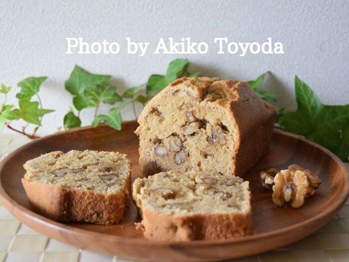 残ったコーヒーとHMで作る♡『コーヒーとくるみのパウンドケーキ』