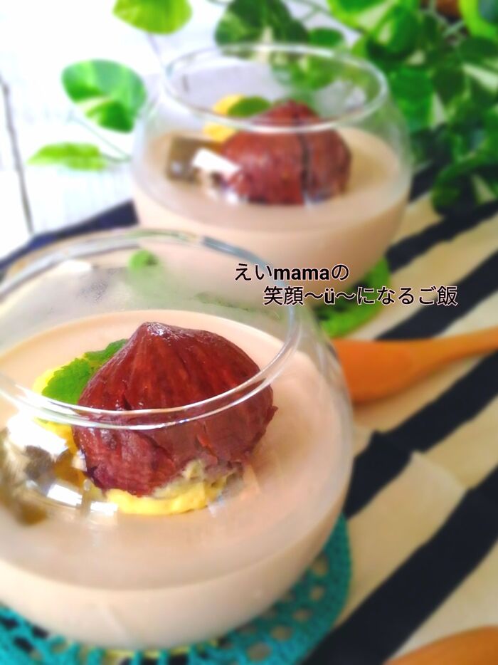秘密にしたい♡ほうじ茶プリン