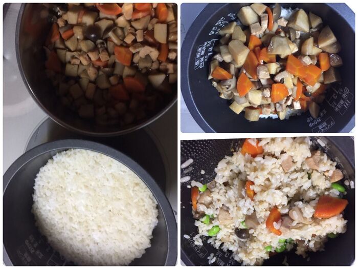 ご飯と混ぜる