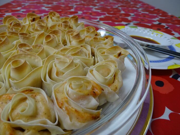 海老の薔薇餃子・・・・満開!!