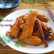 圧力鍋で5分! 照り照り♪ 鶏手羽中の中華煮込み