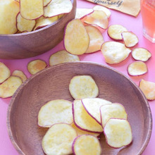 おさつチップス♡ た~くさん揚げてビールで乾杯!