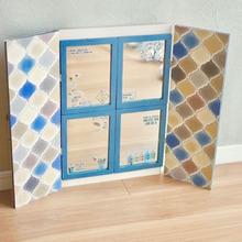 ドライバーだけで簡単DIY!100均材料をカット不要で作れる「ウインドウ風インテリアミラー」