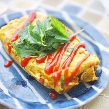 お出汁いらず!ボリューム満点!きのことベーコンのたまご焼き☆彡