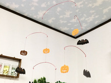 100均リメイク♪ゆらゆらハロウィンモビール☆