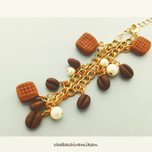 ダイソー樹脂粘土で作る☆可愛くて美味しそうなキャラメルコーヒーブレスレット