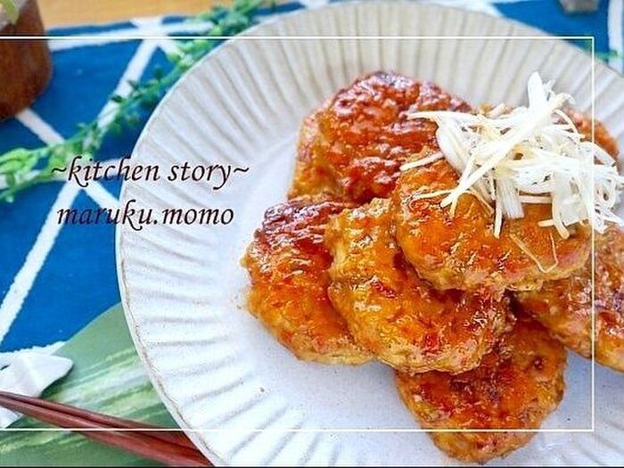 自然派カフェ風♪根菜香る鳥つくねの照り焼き
