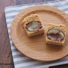 栗がごろっと入った☆きなこの米粉ケーキ