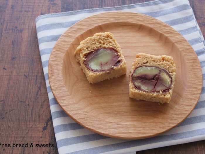 栗がごろっと入った☆きなこの米粉ケーキ