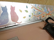 ダイソー商品でガス台排気口カバーを作って、お掃除簡単に♪