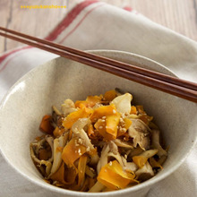 お弁当、作りおきにも きのこと人参の塩きんぴら