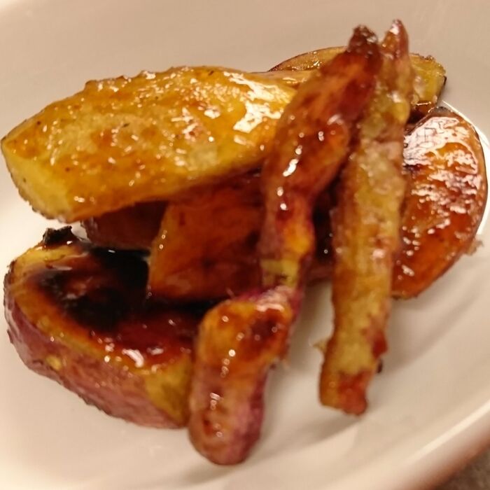 大学芋で食す