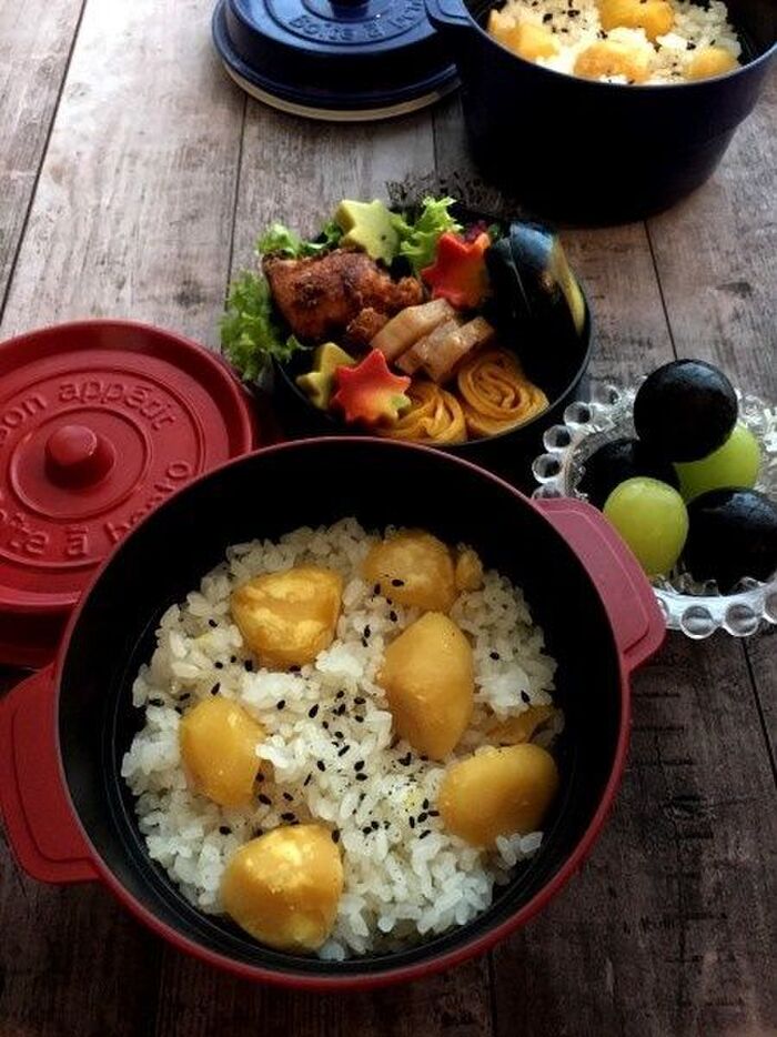 秋のおいしさをいっぱい詰めた栗ご飯弁当!!