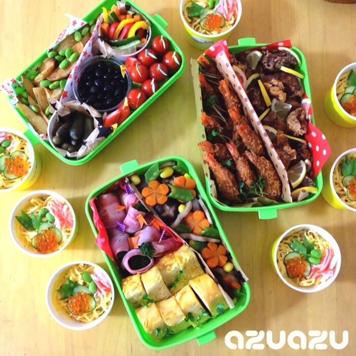 【運動会弁当】大人7人+子供2人!母のがんばり5年分(T▽T)