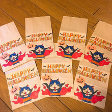 手書きハロウィンお菓子袋