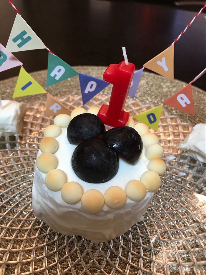 赤ちゃんも食べれるバースデーケーキ★