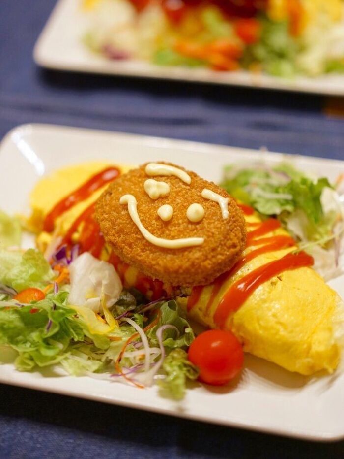具材はコロッケだけで完結!超時短!Lコロオムライス☆