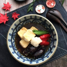 めんつゆを使ってお手軽に♪揚げ出し豆腐&茄子