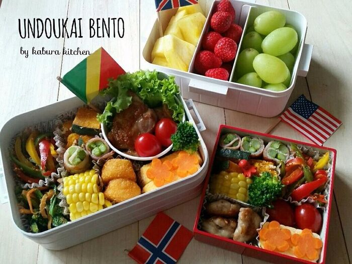 幼稚園最後の運動会!頑張って作るお弁当♡