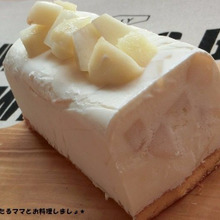 簡単★桃のアイスチーズケーキ