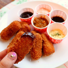 ディップで楽しむスティックコロッケ