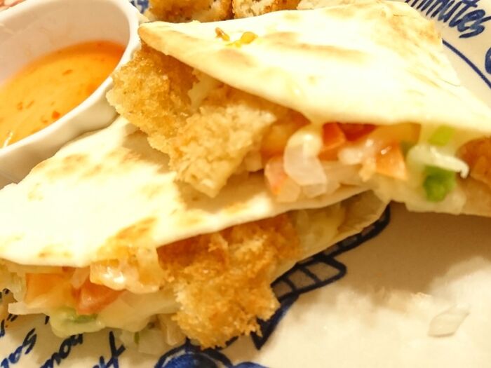 コロッケでボリュームアップ!★ケサディーヤ★おうちで簡単メキシコ料理