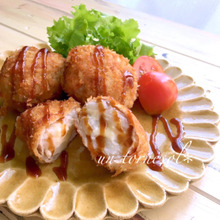 胃腸を整えて!ちょっと変わった☆肉巻き里芋コロッケ