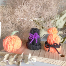 編まずに簡単に作れる!ミニミニニット帽〜ハロウィン風に〜