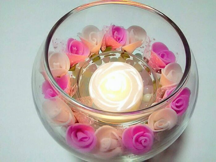 【100均】まるっこいLEDキャンドルホルダー♡