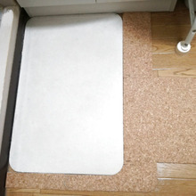 足あったか!バスマットの冷え・段差を解消*100均コルクジョイントマットで