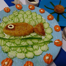 まる・さんかく・はっぱ 太陽が好きなお魚コロッケ