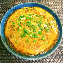 ご飯が進む!小松菜とひき肉のあんかけ卵