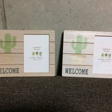 100均★オシャレなサボテンフレーム