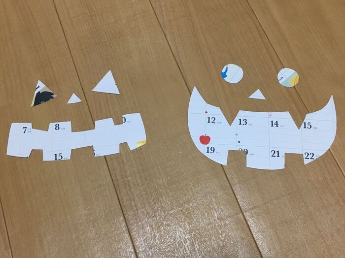 顔の型紙を作る