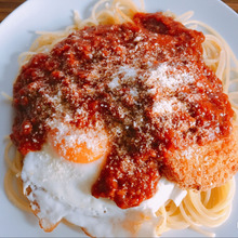 ボリューム満点!男の子ミートソース