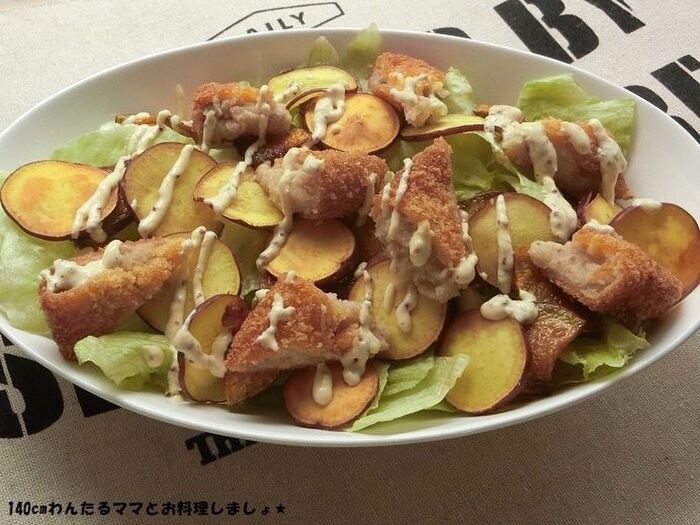 簡単★ボリュームたっぷりコロッケサラダ