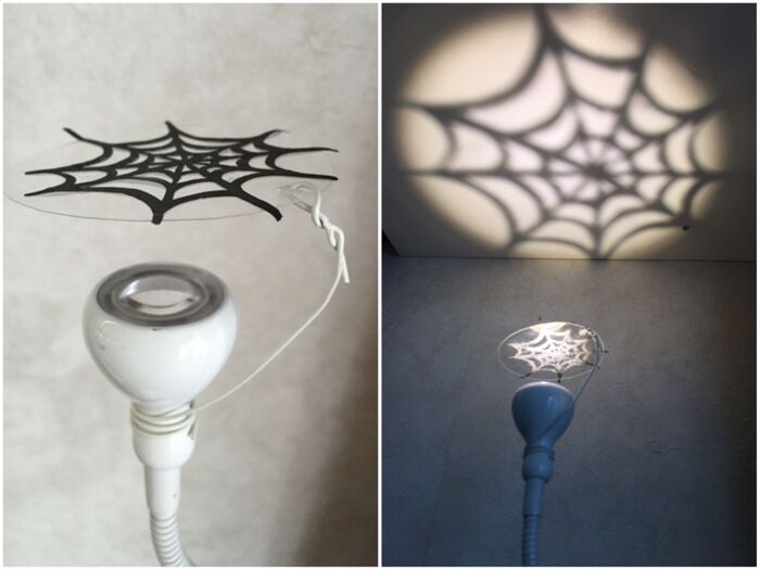 ④簡単!蜘蛛の巣!投影ライトの作り方!