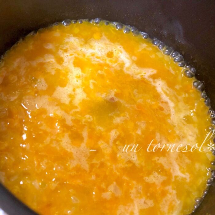 ④様子を見ながら時々混ぜて!