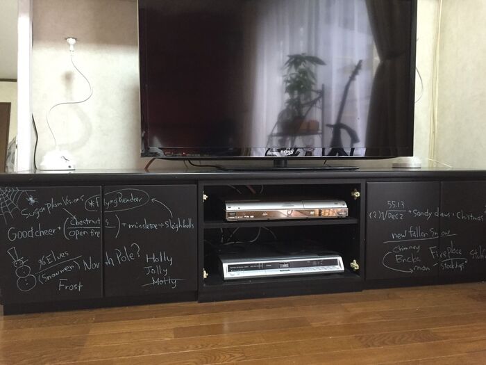 古いテレビ台をちょこんとリメイク!