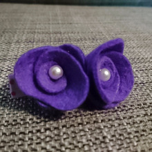 【試してみた】クルクル巻くだけ♪フェルトで簡単お花ヘアアクセサリー