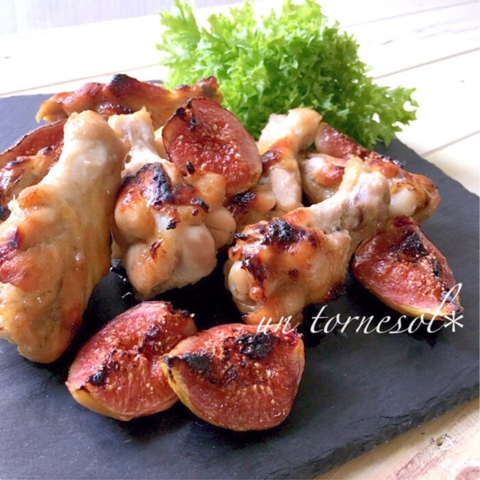 消化促進効果☆食べなきゃ損‼手羽元のほんのりいちじくグリル
