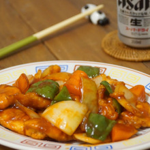 油大さじ1で作れる♡鶏胸肉でヘルシー酢鶏