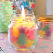 空き瓶で作るキャンデイポットキャンドル☆